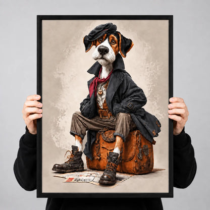 Adventurer Dog Character Wall Art 3