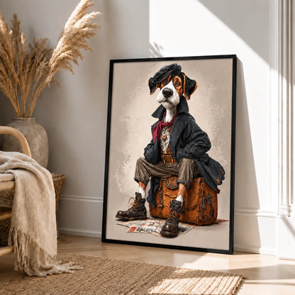 Adventurer Dog Character Wall Art 4