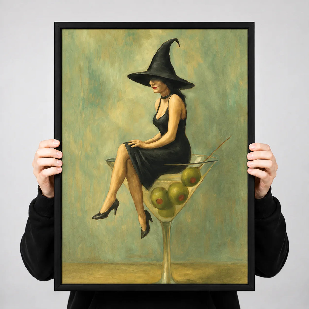 Witch in Martini Glass Wall Art 3