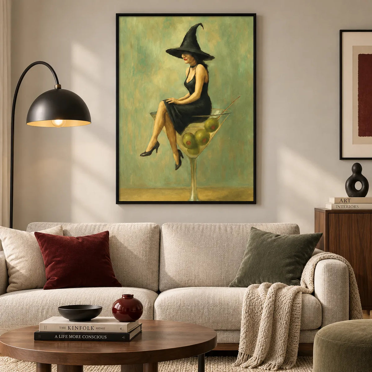 Witch in Martini Glass Wall Art 5