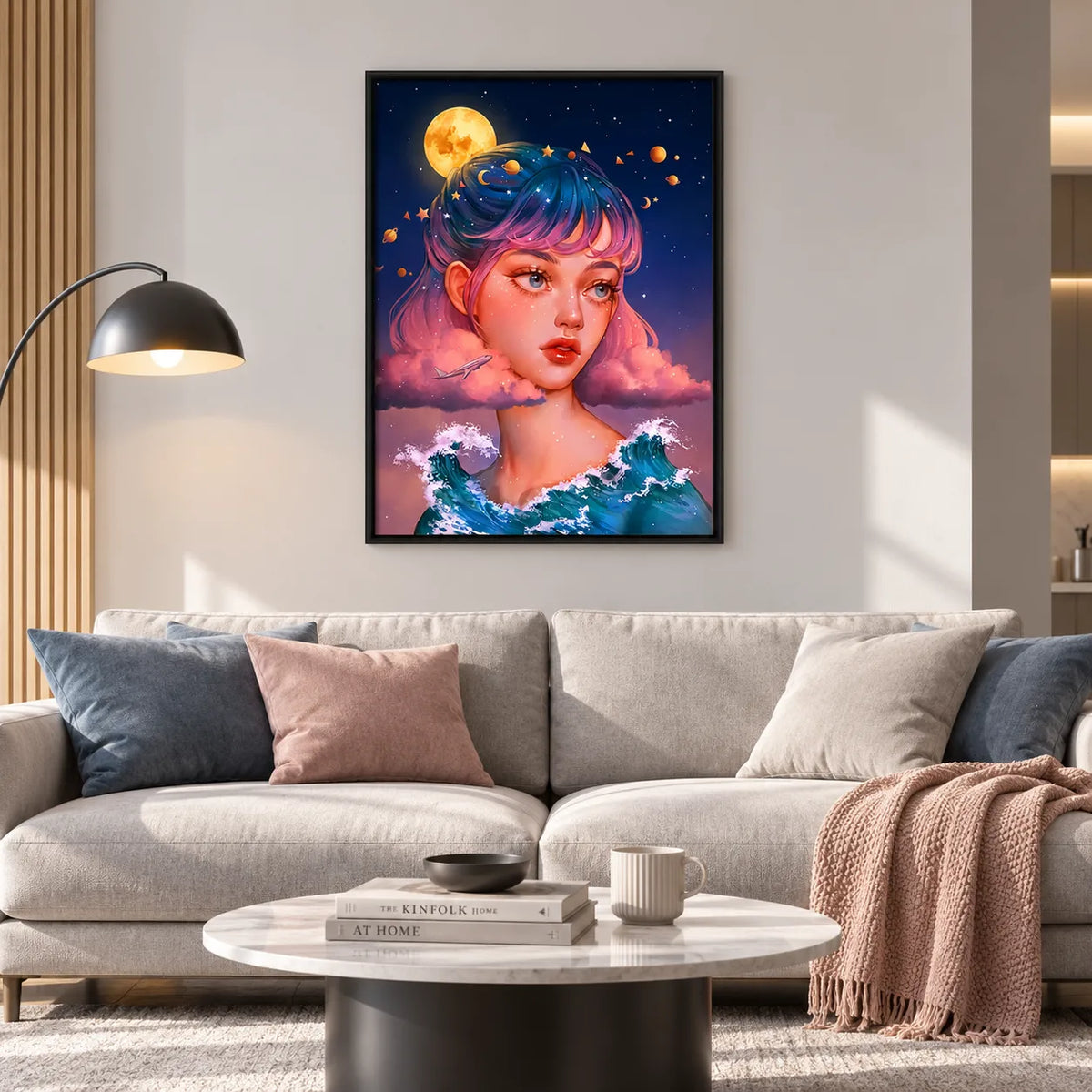 Cosmic Dream Girl Wall Art 2