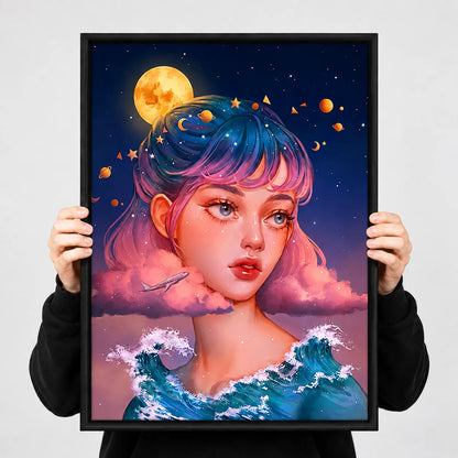 Cosmic Dream Girl Wall Art 3