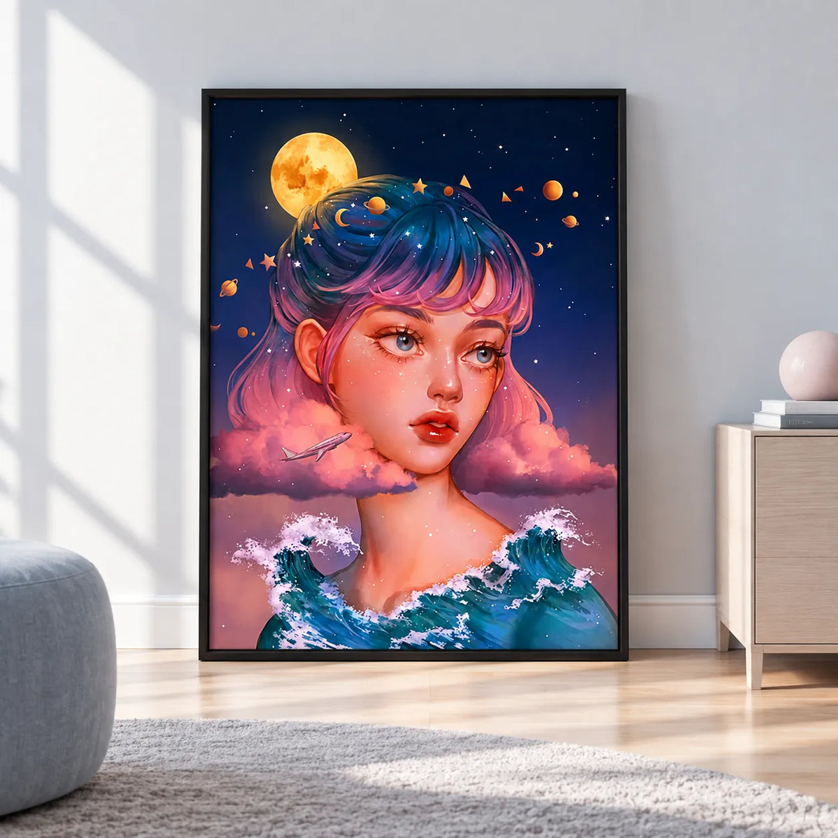 Cosmic Dream Girl Wall Art 4