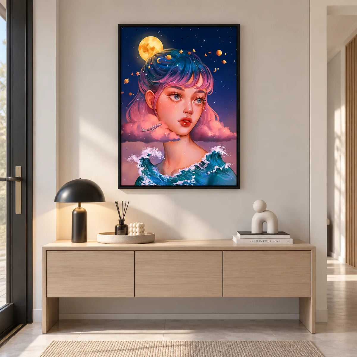 Cosmic Dream Girl Wall Art 5