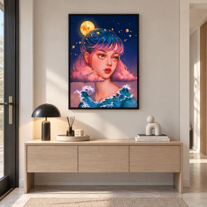Cosmic Dream Girl Wall Art 5