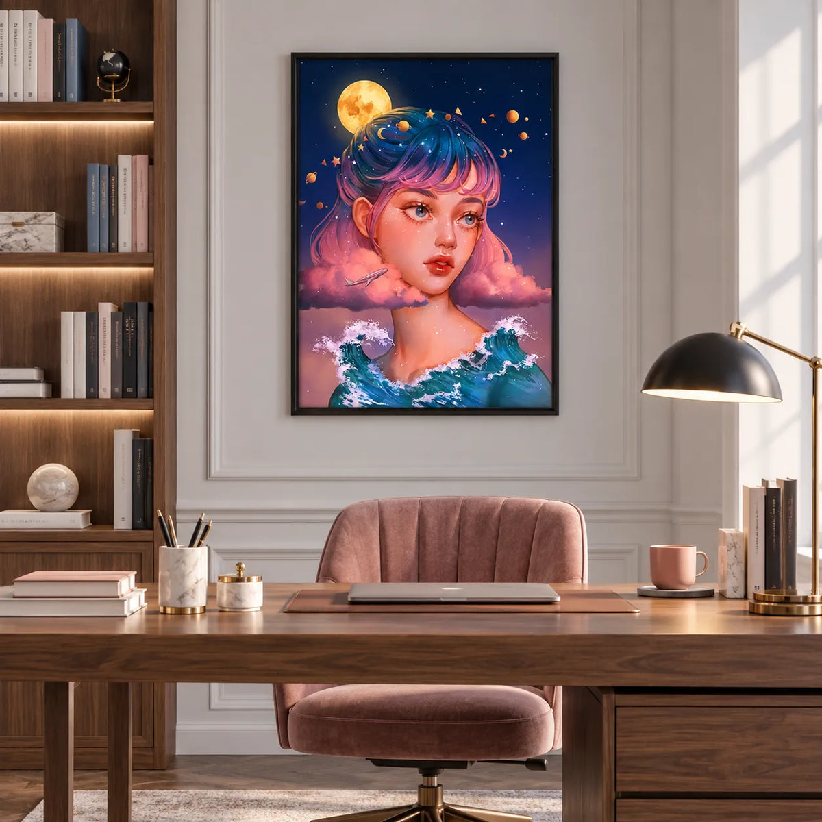 Cosmic Dream Girl Wall Art 6