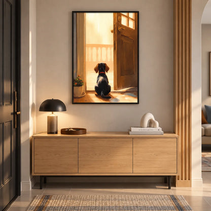 Waiting Dog by Open Door Wall Art 5
