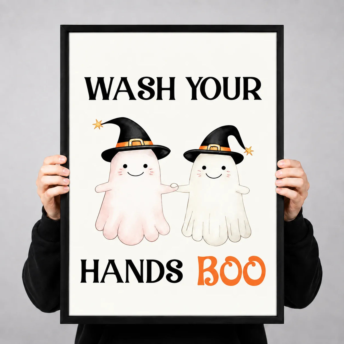 Wash Your Hands Boo Wall Art 3