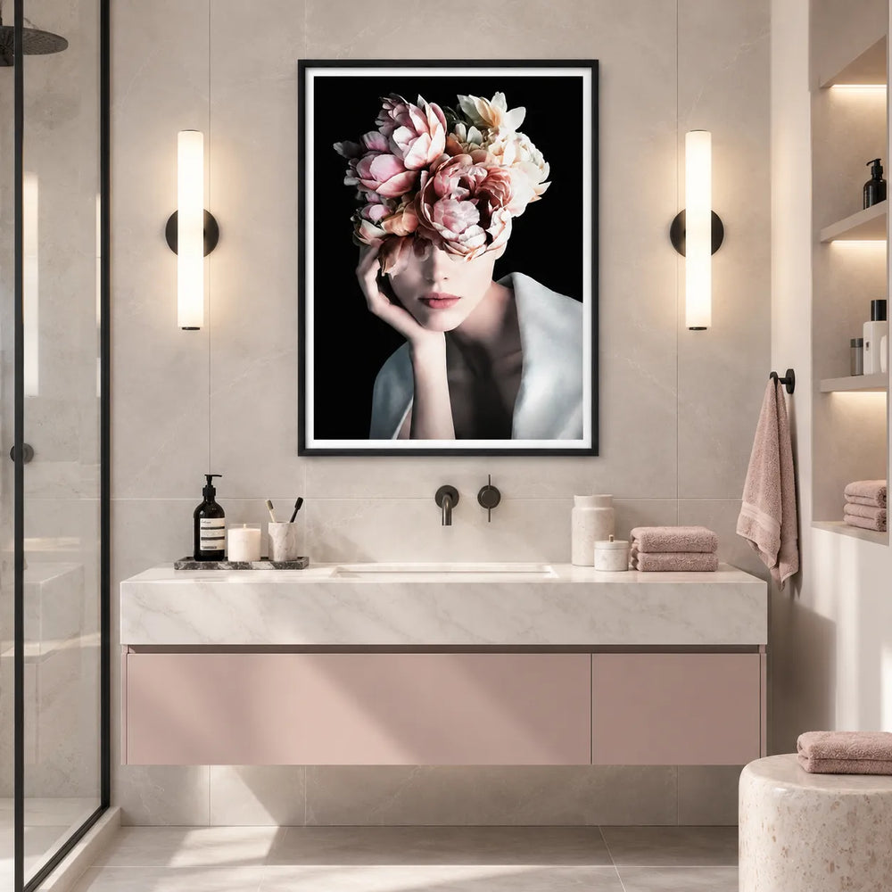 Floral Face Surreal Portrait Wall Art 2