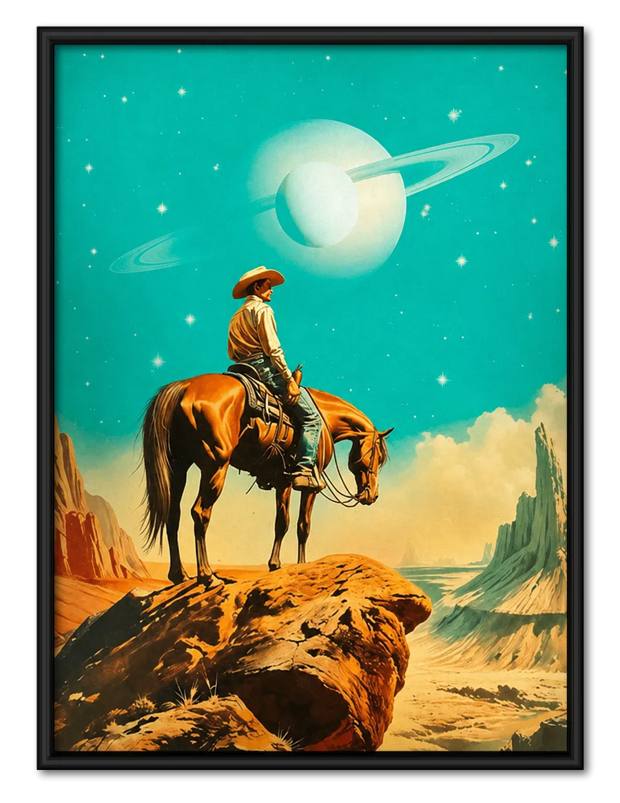 Cosmic Cowboy Desert Wall Art