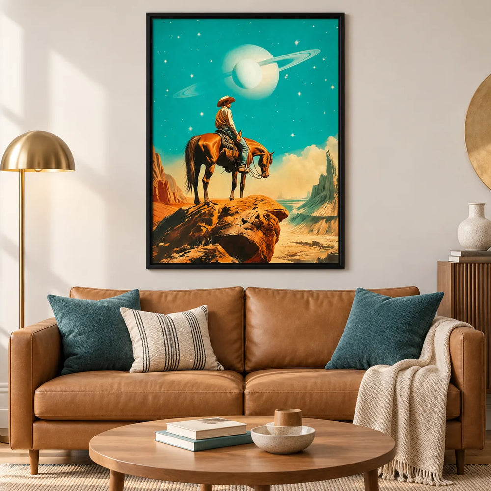 Cosmic Cowboy Desert Wall Art 2