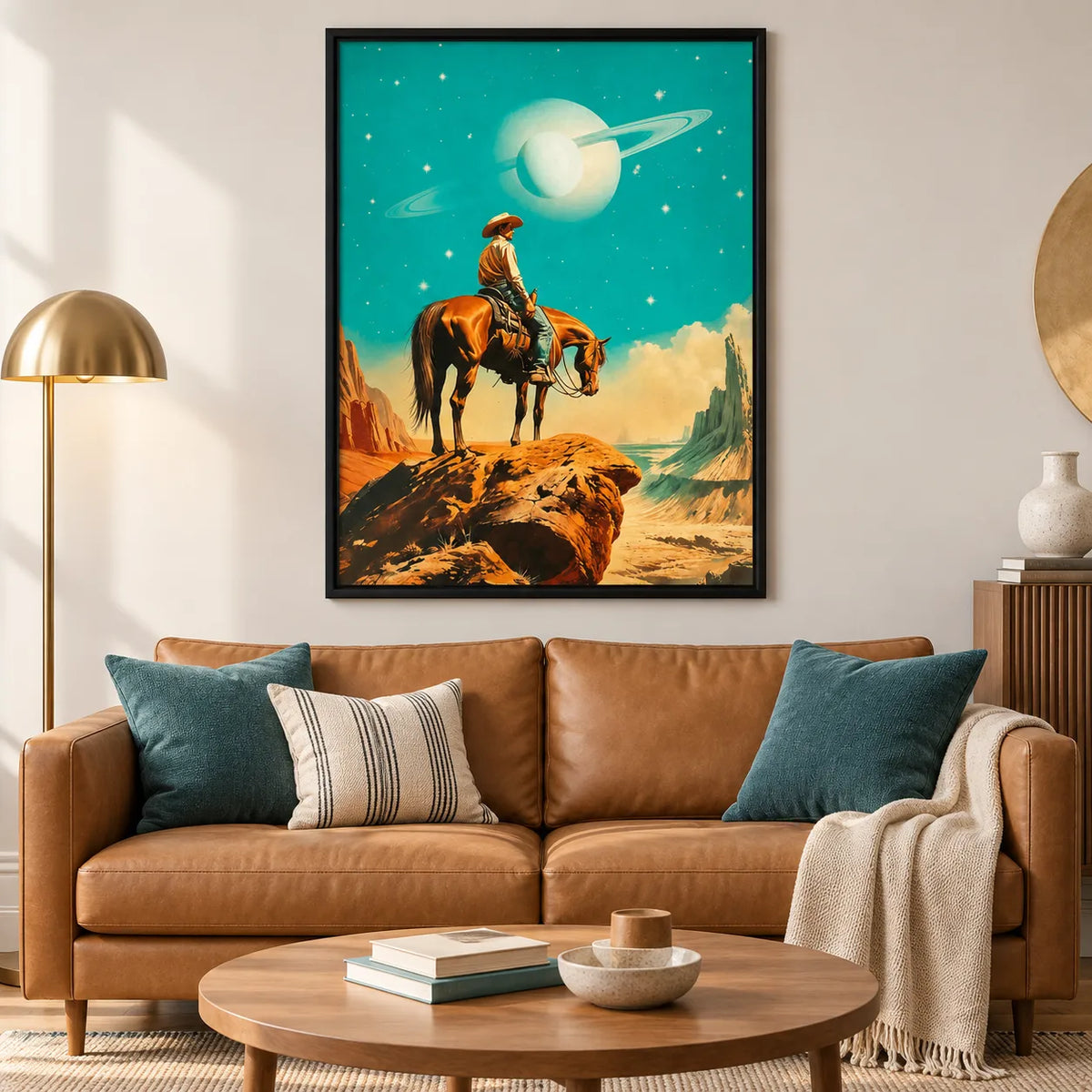 Cosmic Cowboy Desert Wall Art 2