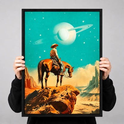Cosmic Cowboy Desert Wall Art 3
