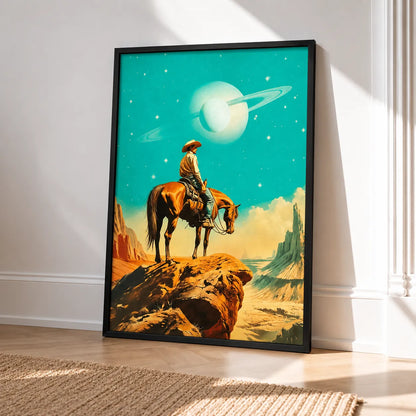 Cosmic Cowboy Desert Wall Art 4