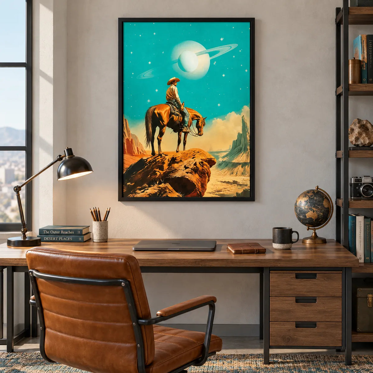 Cosmic Cowboy Desert Wall Art 5