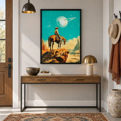 Cosmic Cowboy Desert Wall Art 7