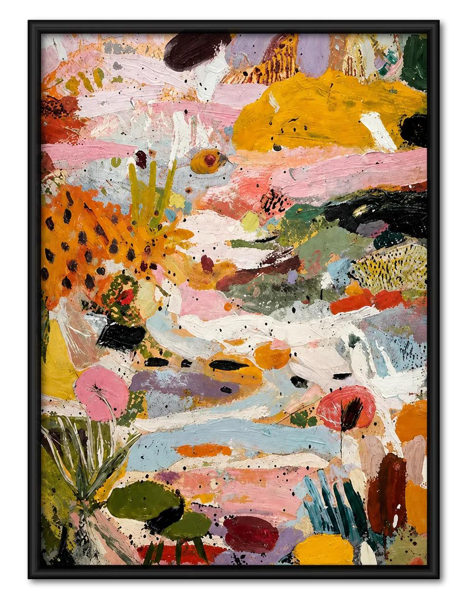 Colorful Abstract Garden Wall Art 1