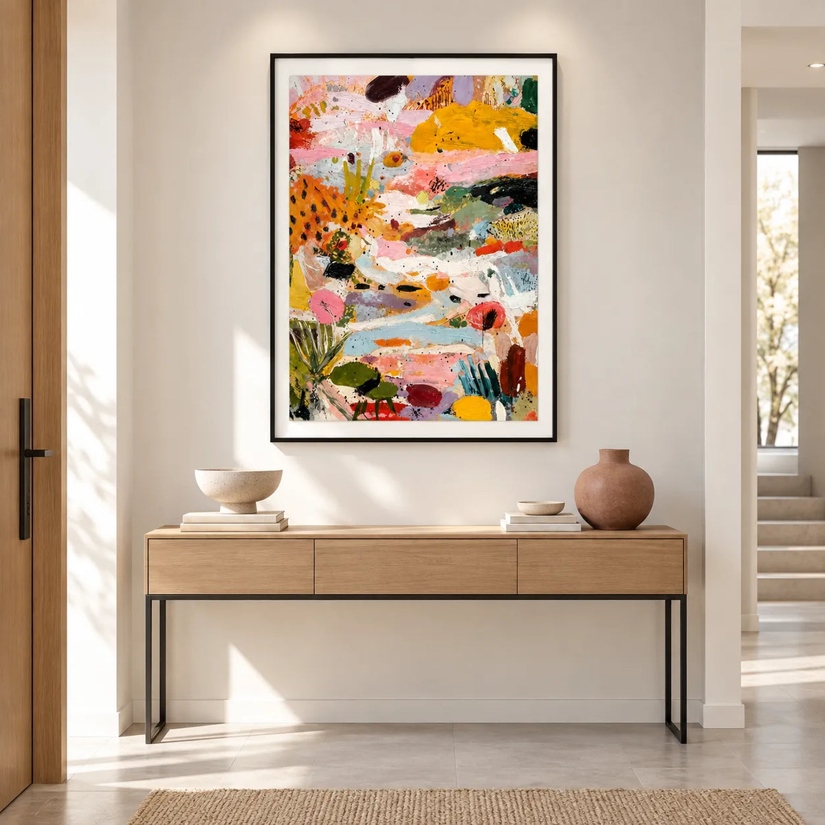 Colorful Abstract Garden Wall Art 4