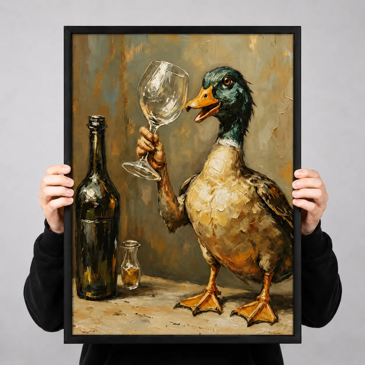 Wine Toast Duck Wall Art 3