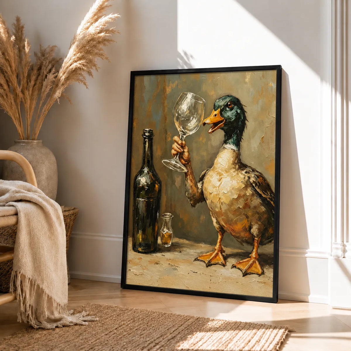 Wine Toast Duck Wall Art 4