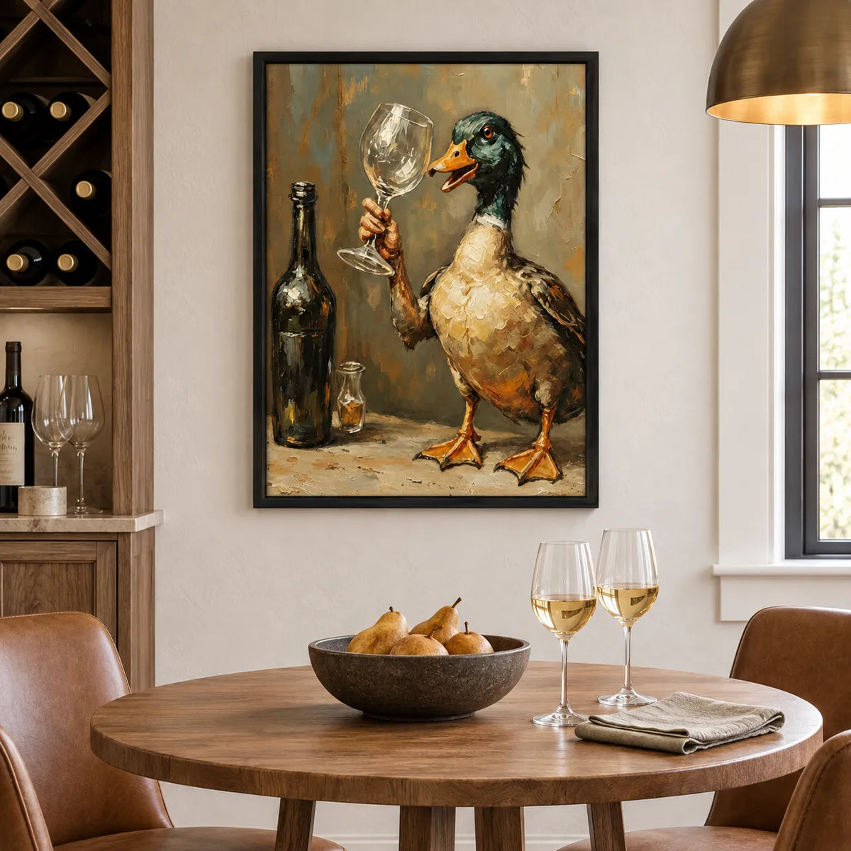 Wine Toast Duck Wall Art 5