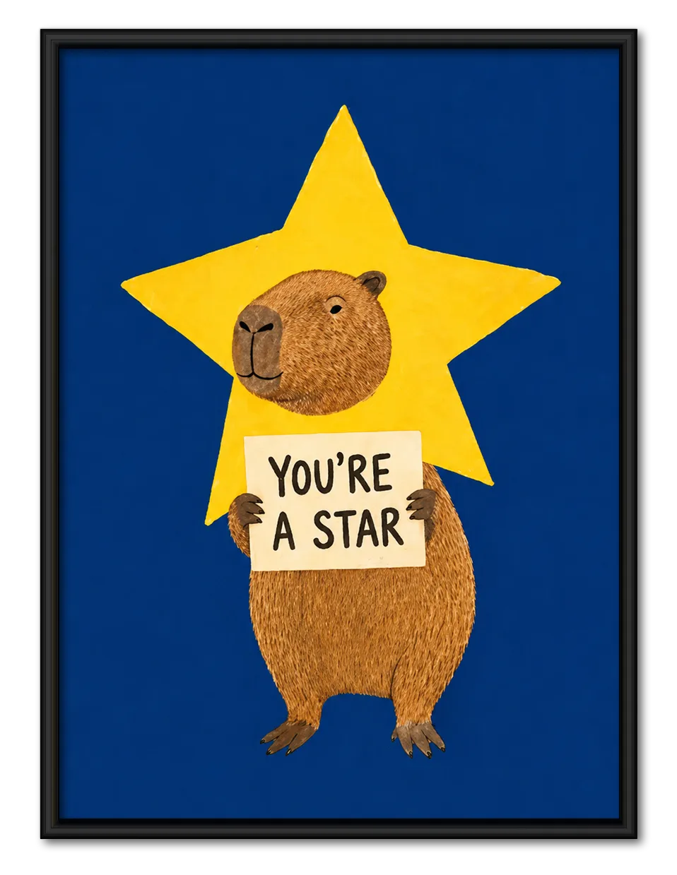 You’re a Star Capybara Wall Art 1