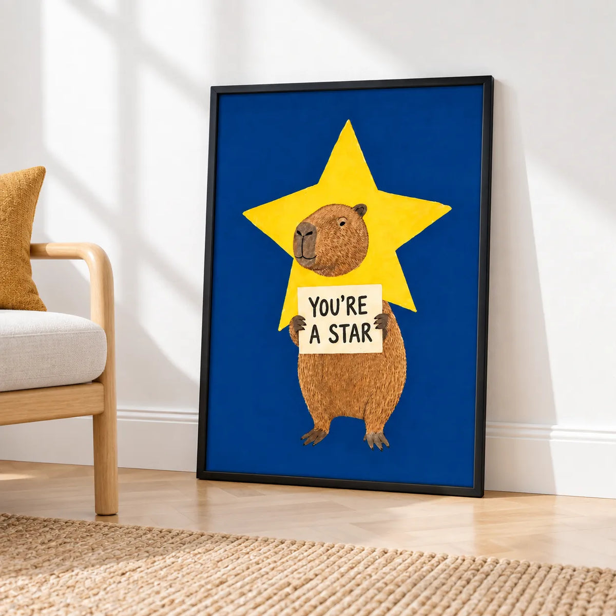 You’re a Star Capybara Wall Art 4