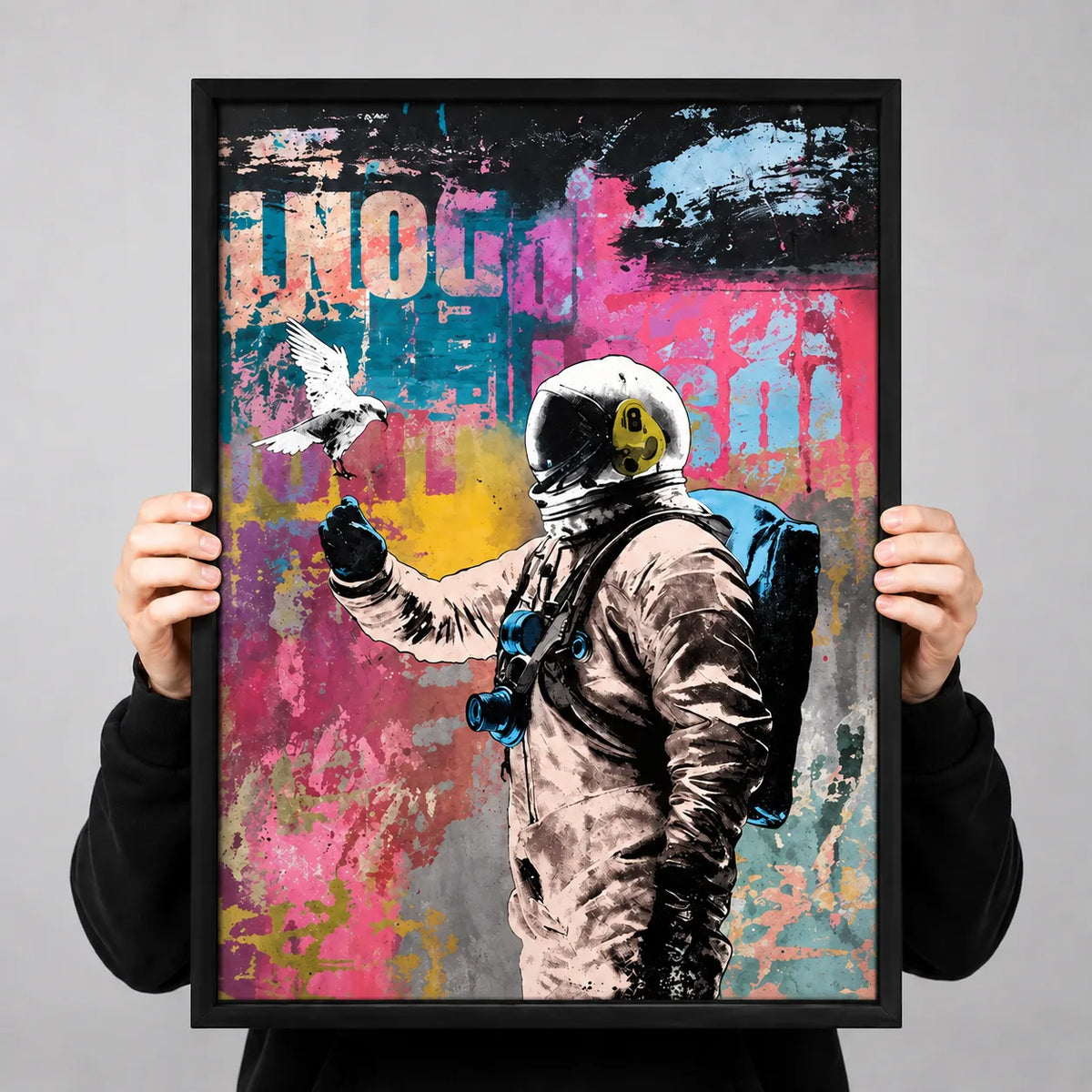Urban Astronaut Graffiti Wall Art 3