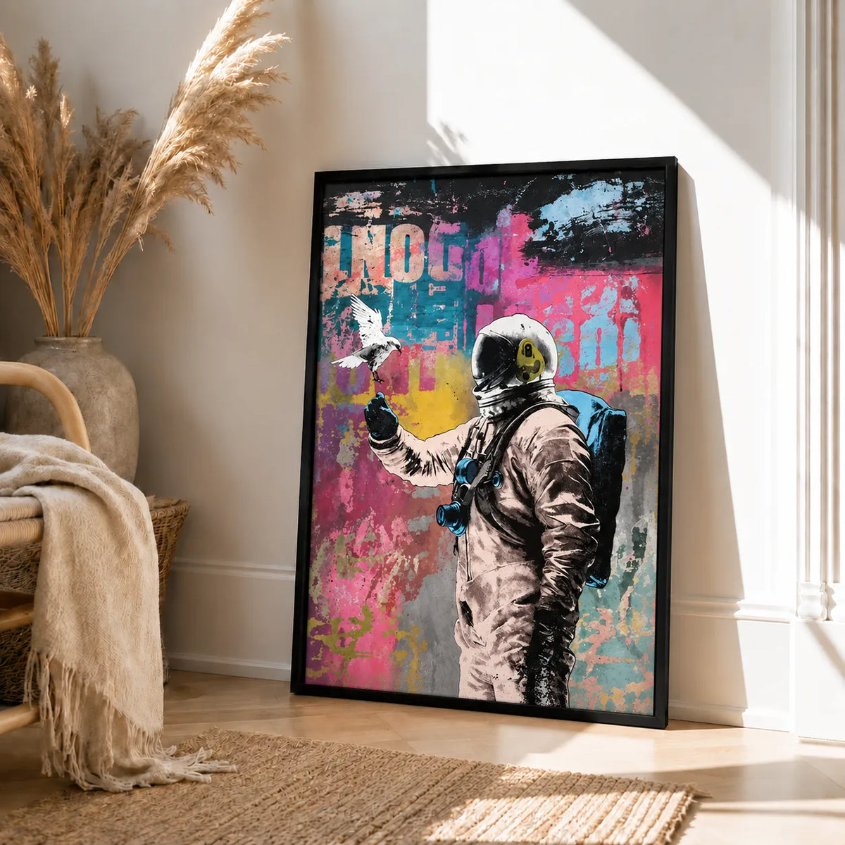 Urban Astronaut Graffiti Wall Art 4