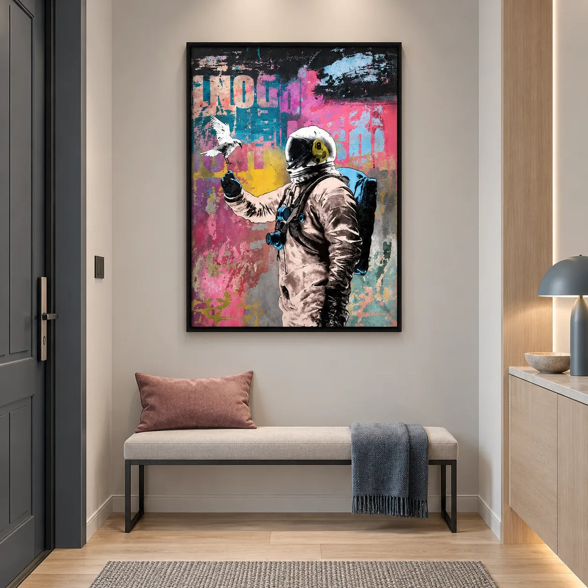 Urban Astronaut Graffiti Wall Art 6