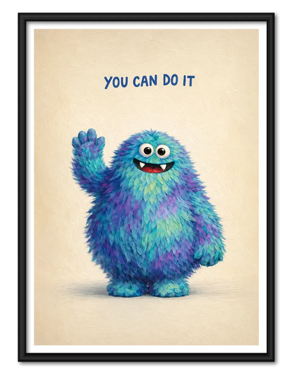 You Can Do It Monster Wall Art 1