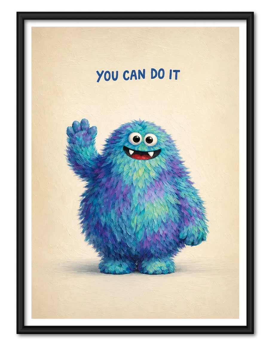 You Can Do It Monster Wall Art