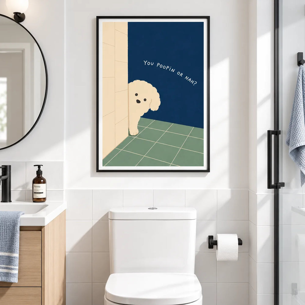 You Poopin’ or Nah Dog Wall Art 2