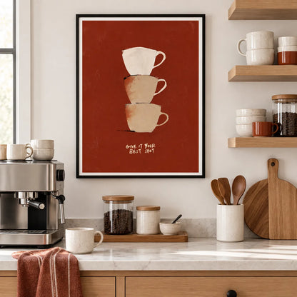 Give It Your Best Shot Coffee Wall Art 2